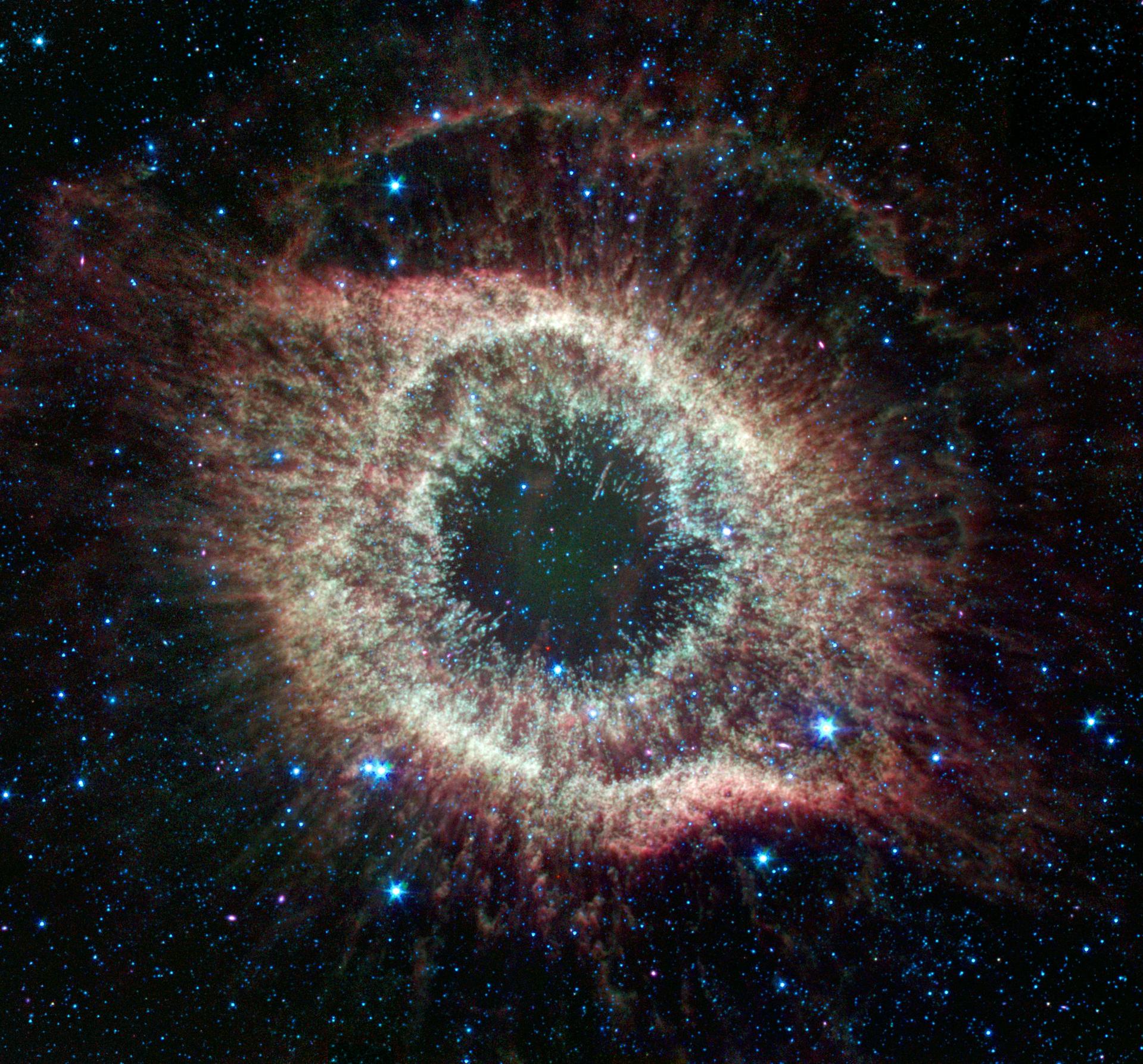 NASA Spitzer image of the Helix nebula